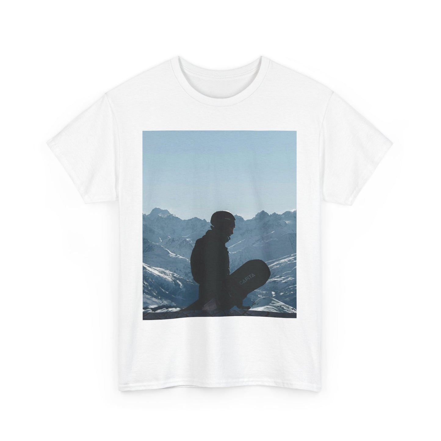 Mountain Silhouette Unisex Heavy Cotton Tee - Adventure Apparel