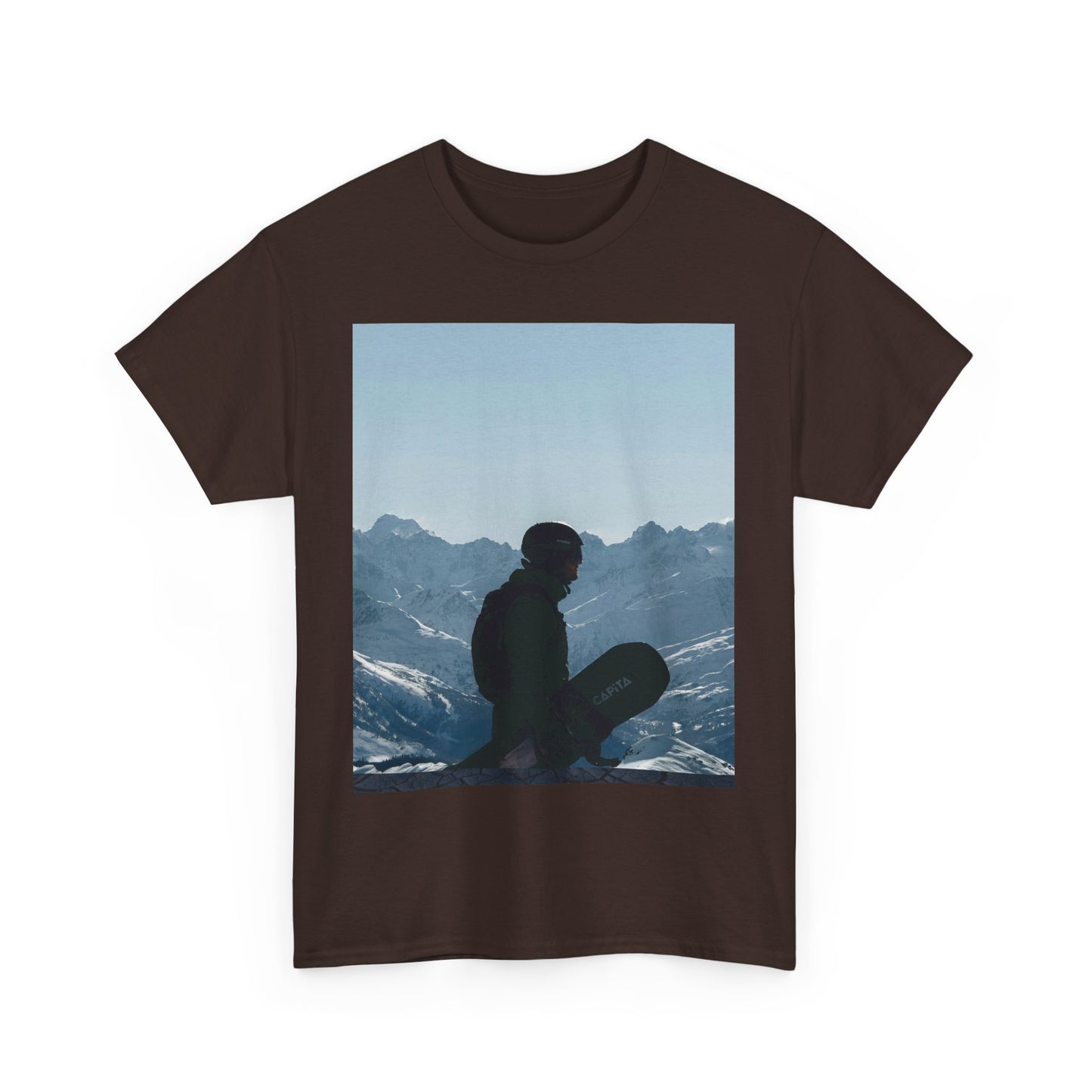 Mountain Silhouette Unisex Heavy Cotton Tee - Adventure Apparel