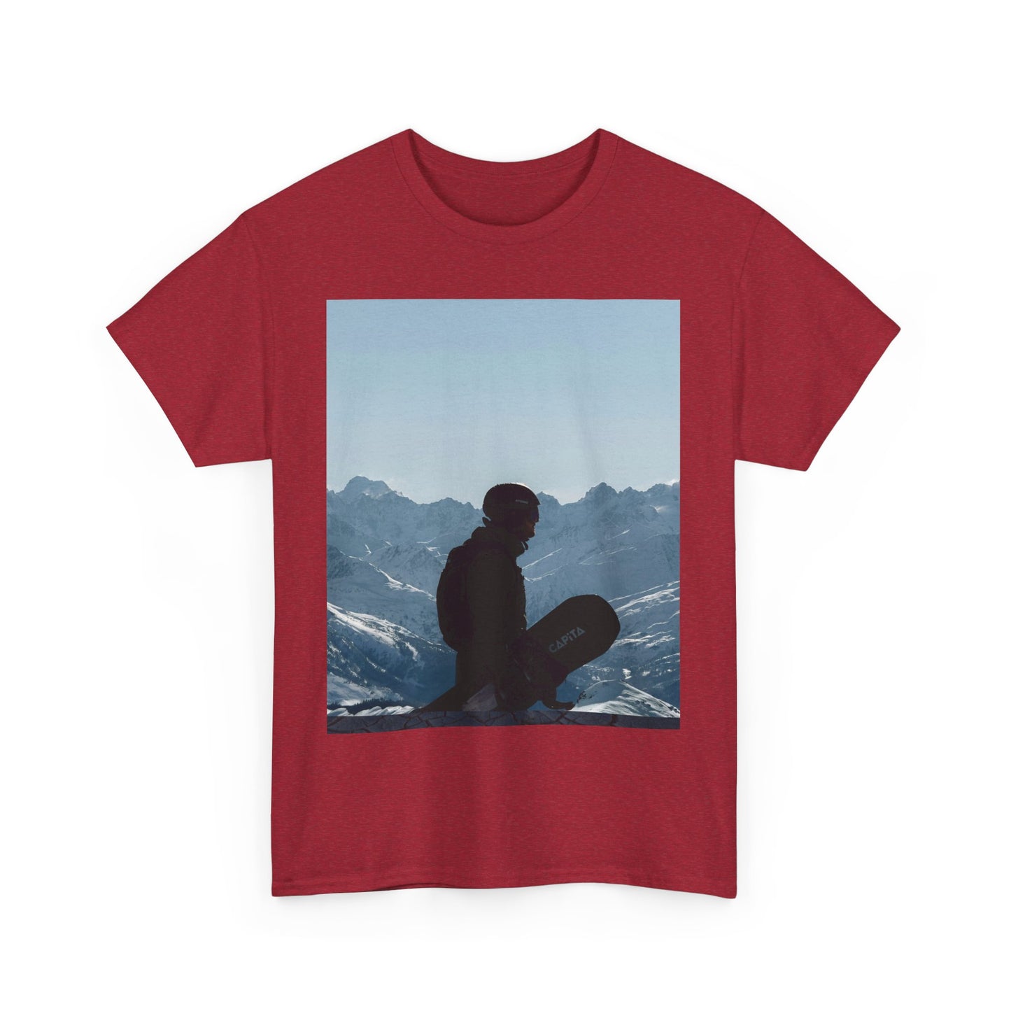 Mountain Silhouette Unisex Heavy Cotton Tee - Adventure Apparel