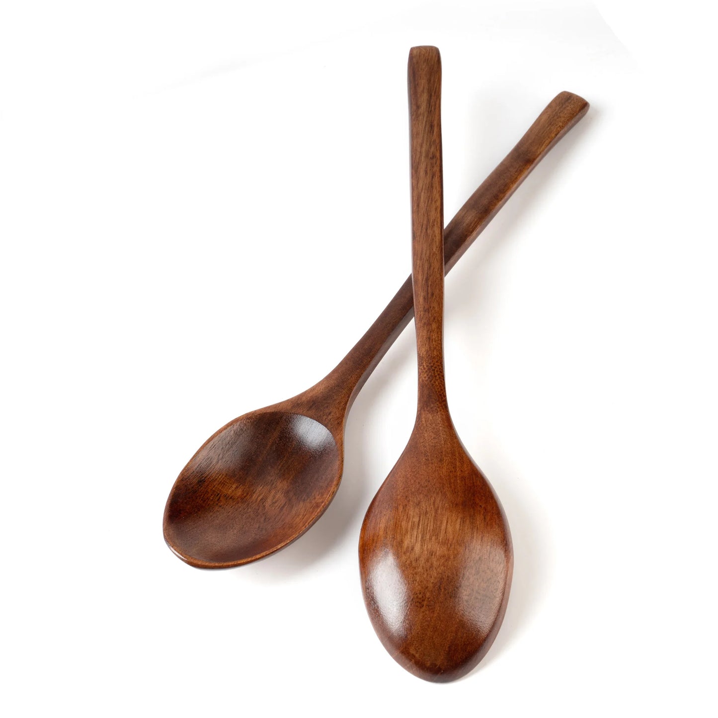 5 Pieces Wooden Spoon Soup and Fork Eco Friendly Products Tableware Natural Ellipse Ladle Set s for Cooking
