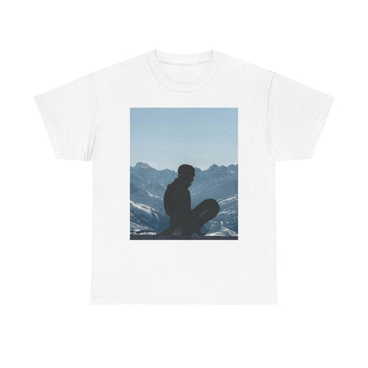 Mountain Silhouette Unisex Heavy Cotton Tee - Adventure Apparel